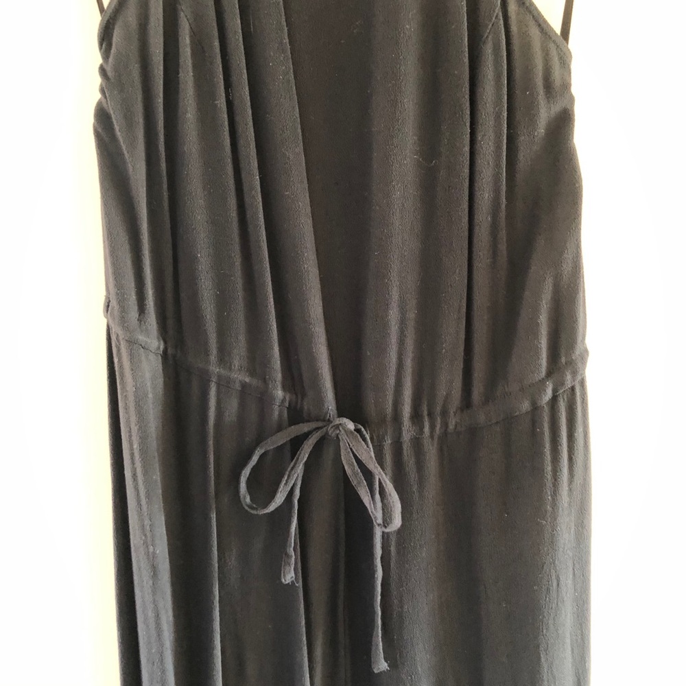 Urban Outfitters UO Black Halter Crepe Jumpsuit Wide Leg S - Picture 7 of 9